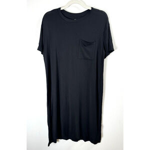 Daily Ritual Stretchy Casual Minimalist LagenLook Loungewear Emo Shirt Dress XS